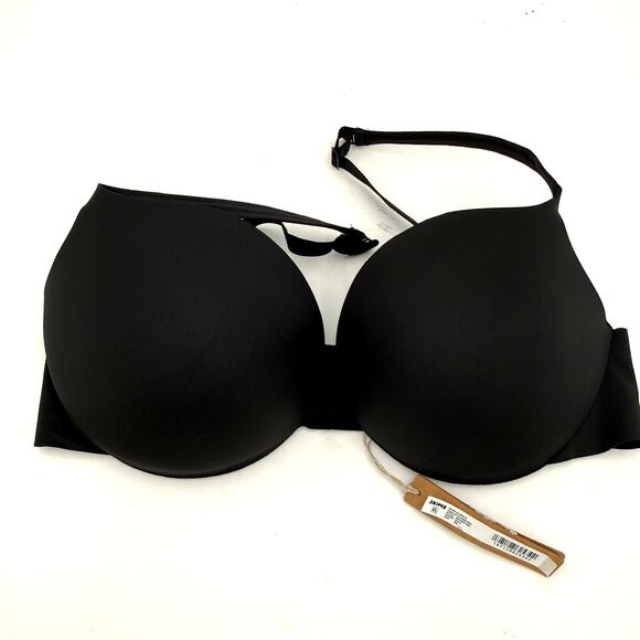 Skims Ultimate Push-Up Plunge Black Onyx Bra New With Tags Size 38D - Picture 1 of 4